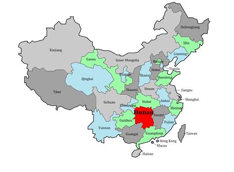 what's the area of hunan china